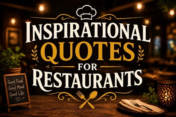 Inspirational Quotes for Restaurants