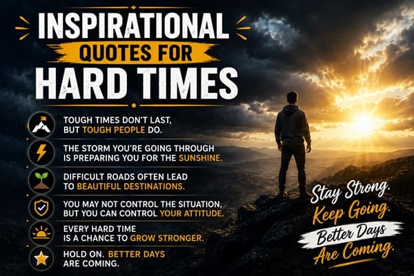 Inspirational Quotes for Hard Times