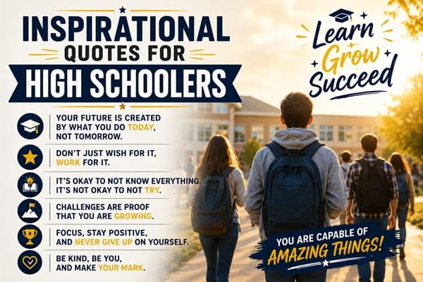 Inspirational Quotes for High Schoolers