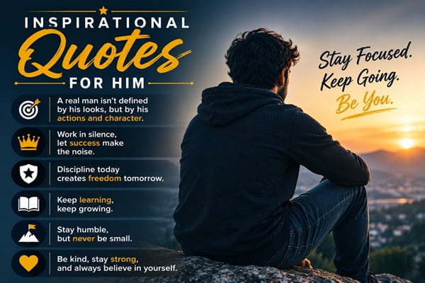 Inspirational Quotes for Him Motivation