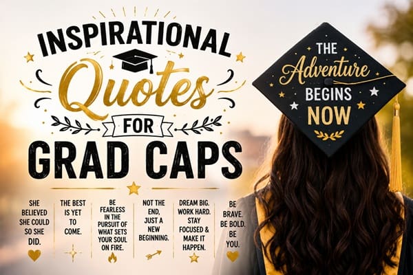 Inspirational Quotes for Grad Caps