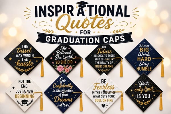 Inspirational Quotes for Graduation Caps