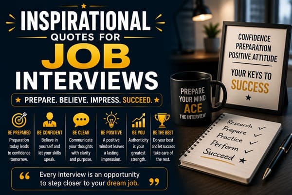 Inspirational Quotes for Job Interviews