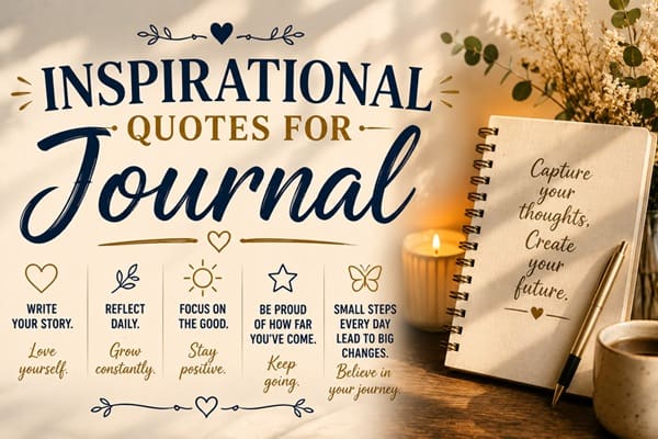 Inspirational Quotes for Journal