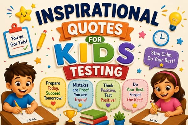 Inspirational Quotes for Kids Testing